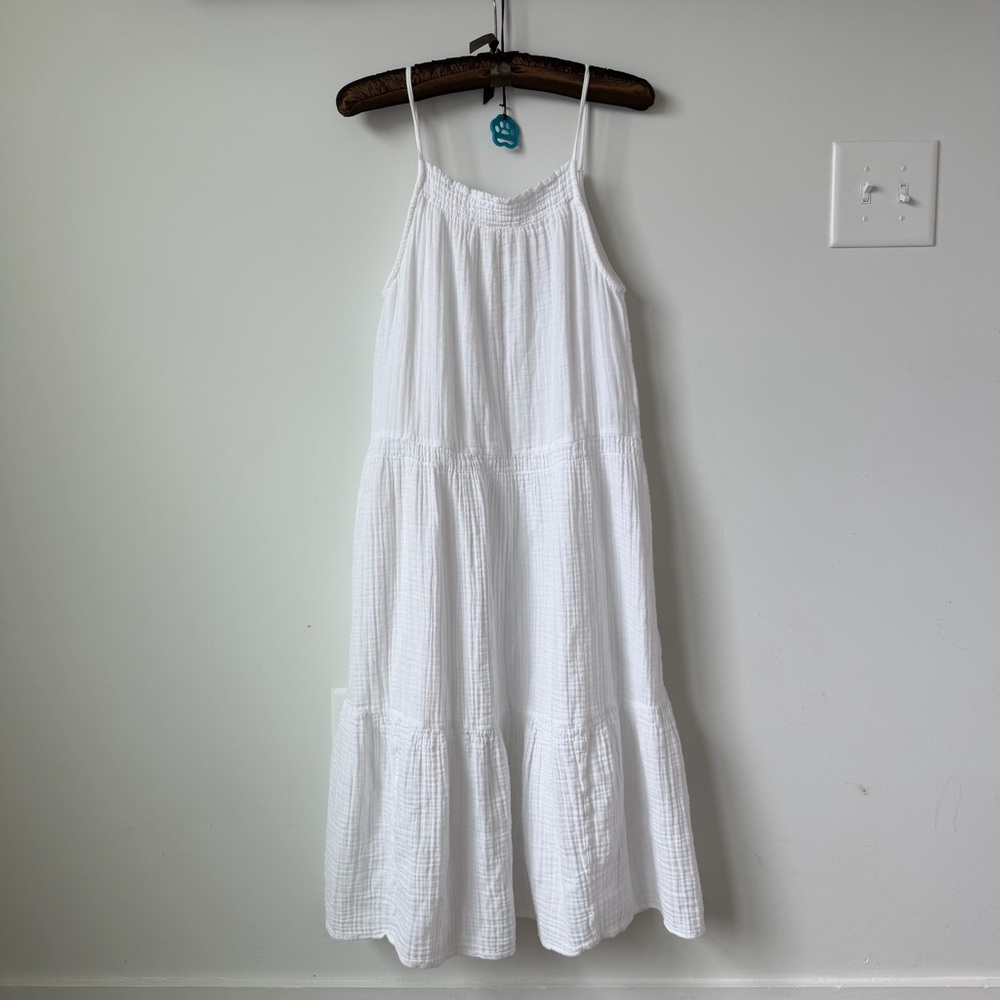 H&M White Midi Dress